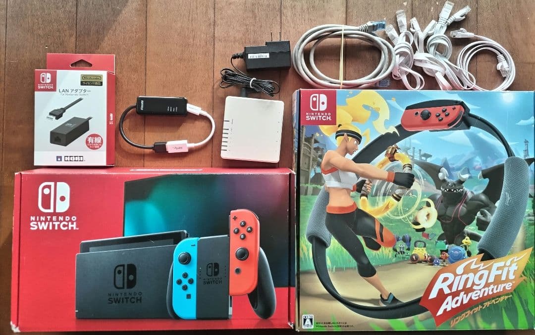 Nintendo Switch　リングフィットアドベンチャー　LAN接続いろいろ