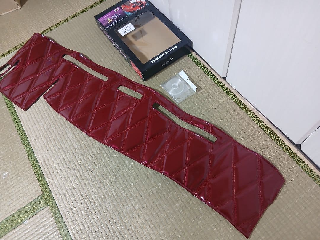 ✨新品　07エルフ　標準　ローキャブ　ダッシュマット　デコトラ　真月光　ワイン✨