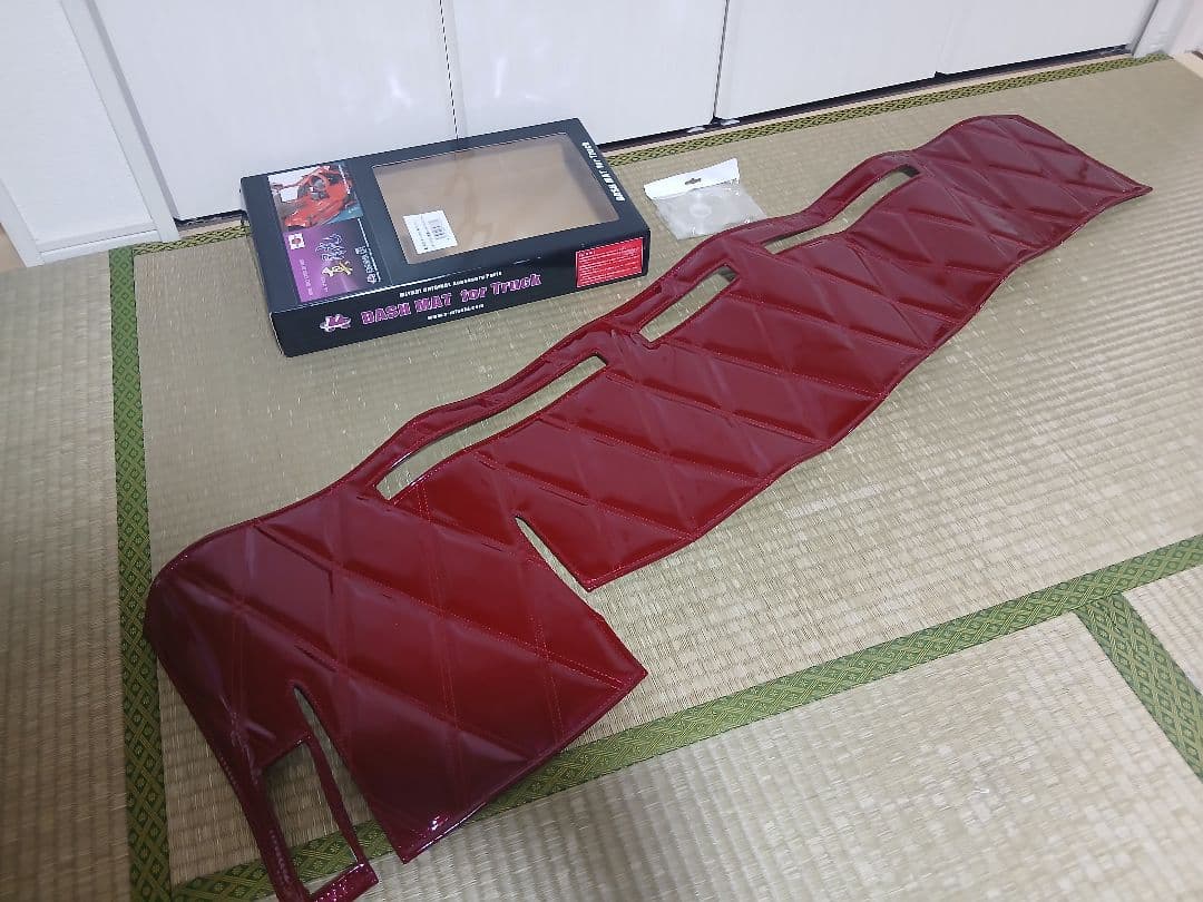 ✨新品　07エルフ　標準　ローキャブ　ダッシュマット　デコトラ　真月光　ワイン✨