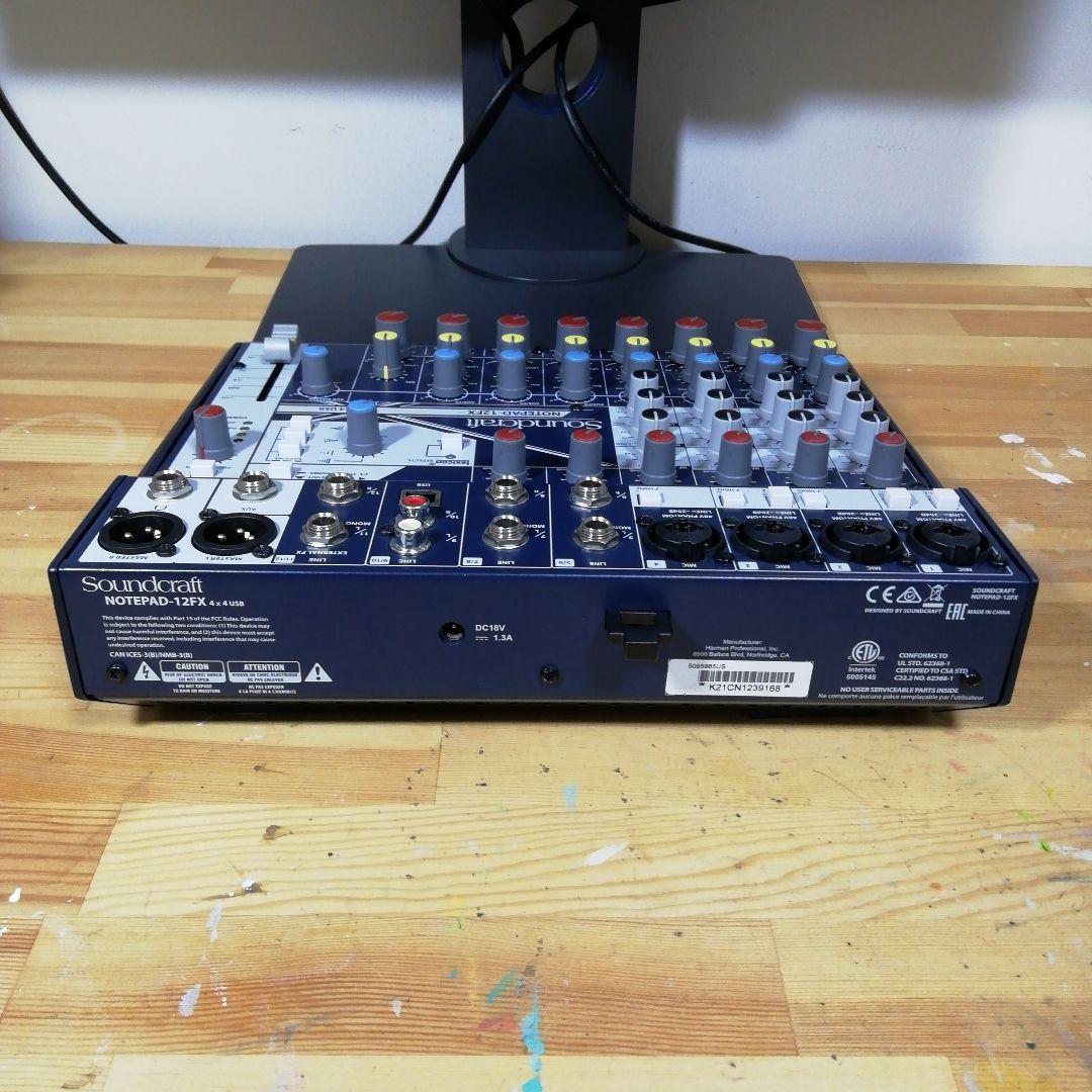 動作確認済 Soundcraft Notepad-12FX アナログミキサー