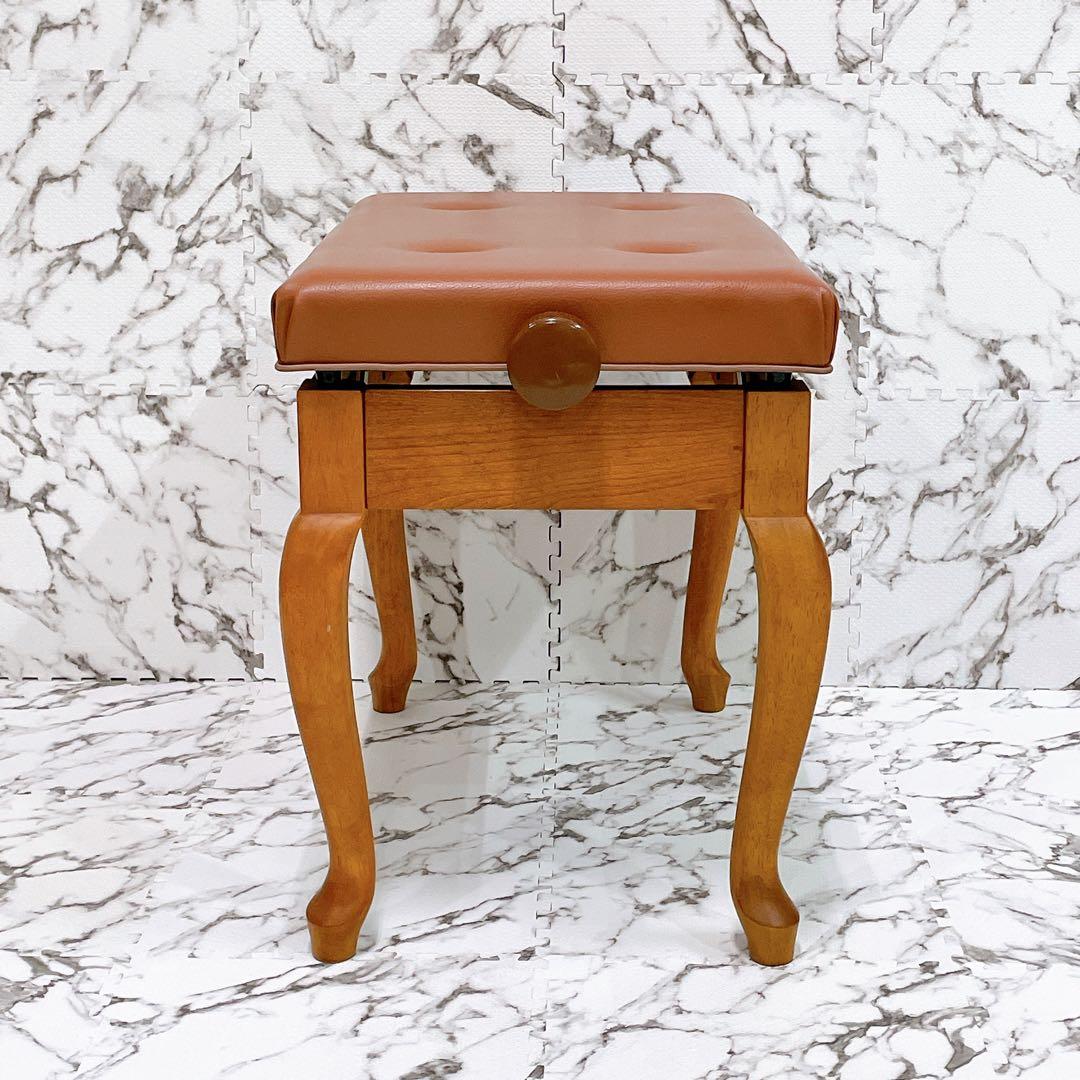 チェブ様 ピアノ椅子 猫足 無段階高さ調整式