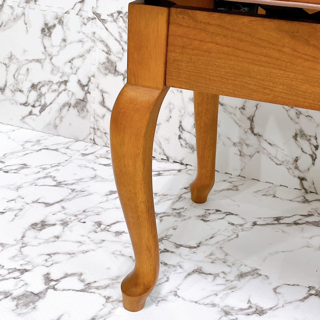 チェブ様 ピアノ椅子 猫足 無段階高さ調整式