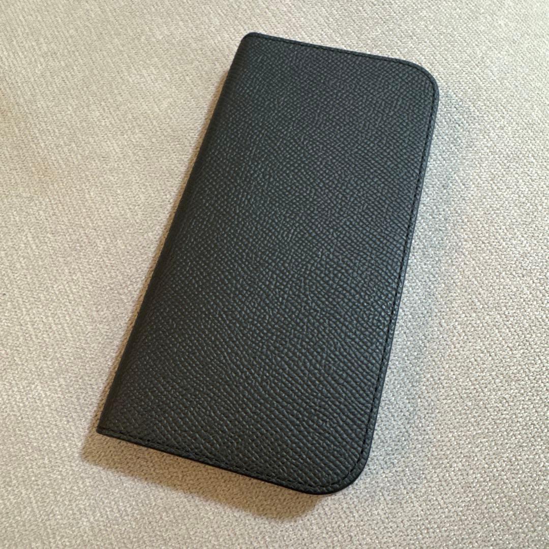 【美品】iPhone 15 Proダイアリーケース ノービレレザーブラック