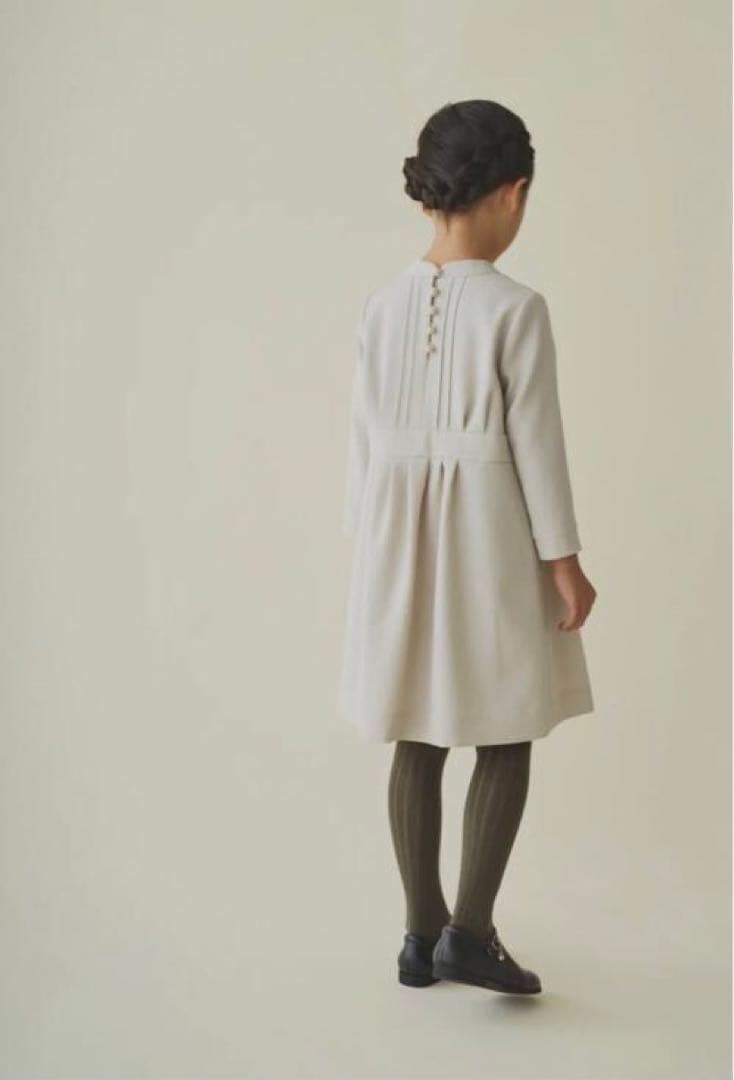 【美品】ミナペルホネン セレモニーワンピースyula 130cm 入学式七五三