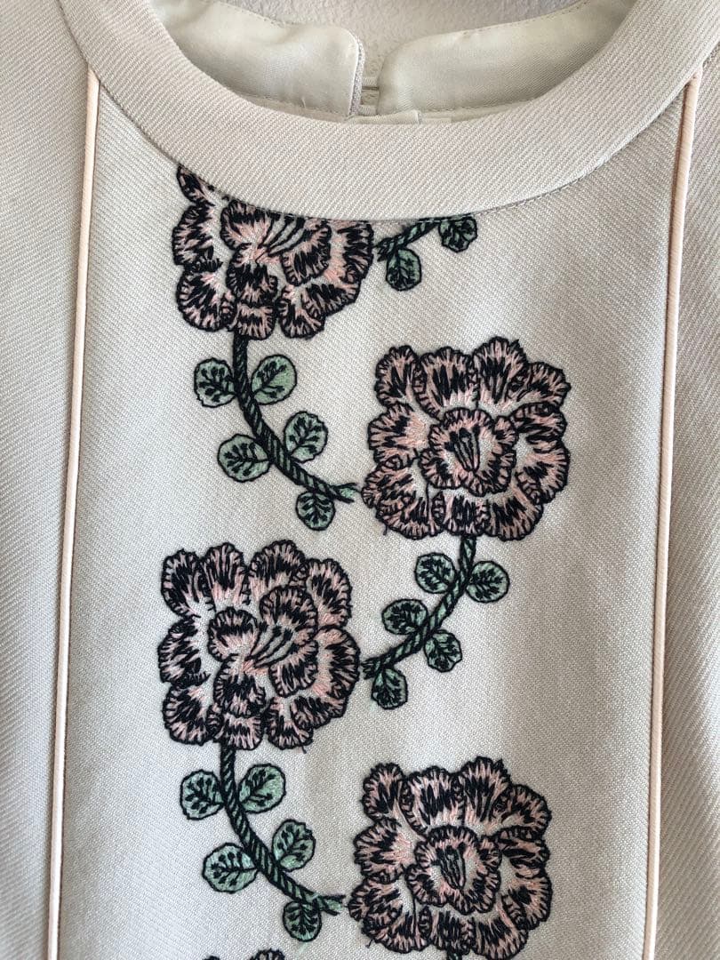 【美品】ミナペルホネン セレモニーワンピースyula 130cm 入学式七五三