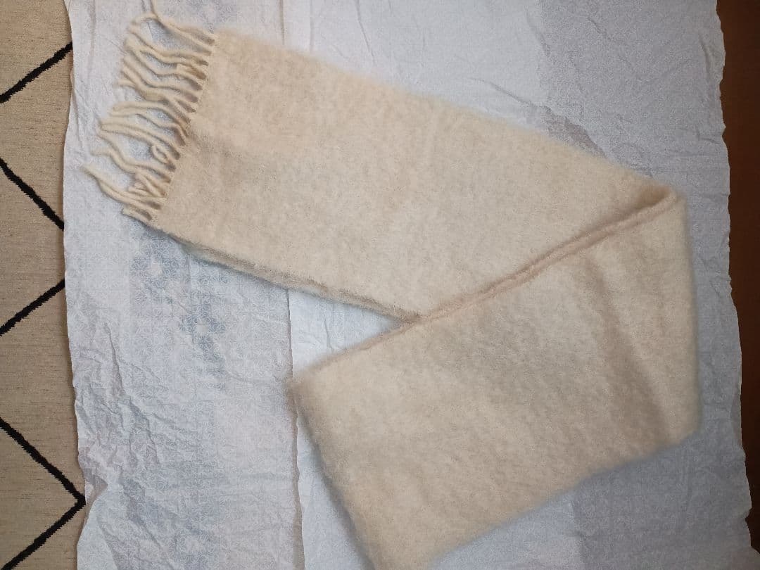 LOEWE ロエベ マフラー モヘア フリンジ