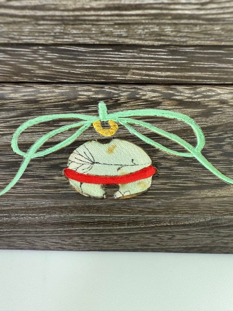 浅草 箱長 開きタンス 桐 鍵付 桐木目込み細工