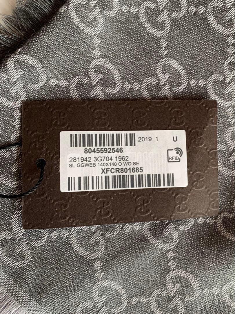 タグ付き新品GUCCI グッチ GG柄 ストール