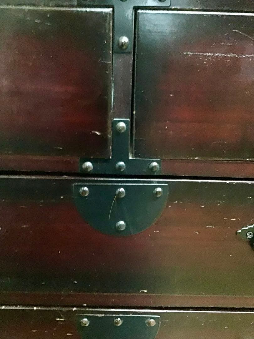 管253☆時代箪笥☆民芸調家具☆レトロチェスト