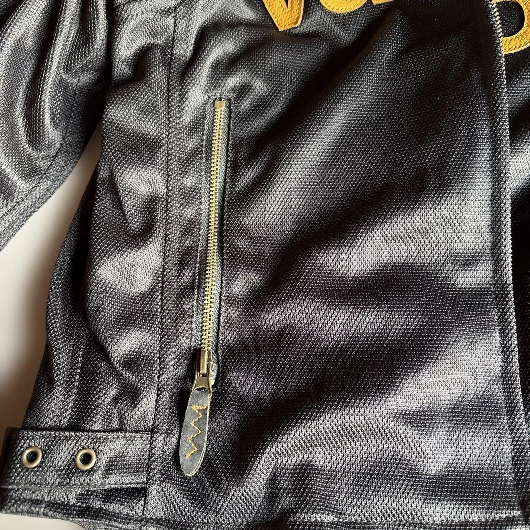vanson メッシュバイクジャケット Mサイズ 黒/黄色