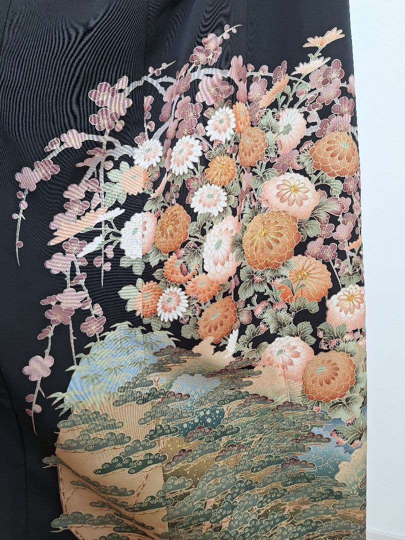 着物リメイクワンピース3682