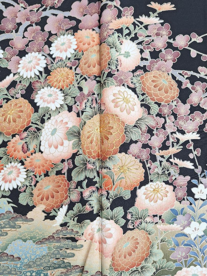 着物リメイクワンピース3682