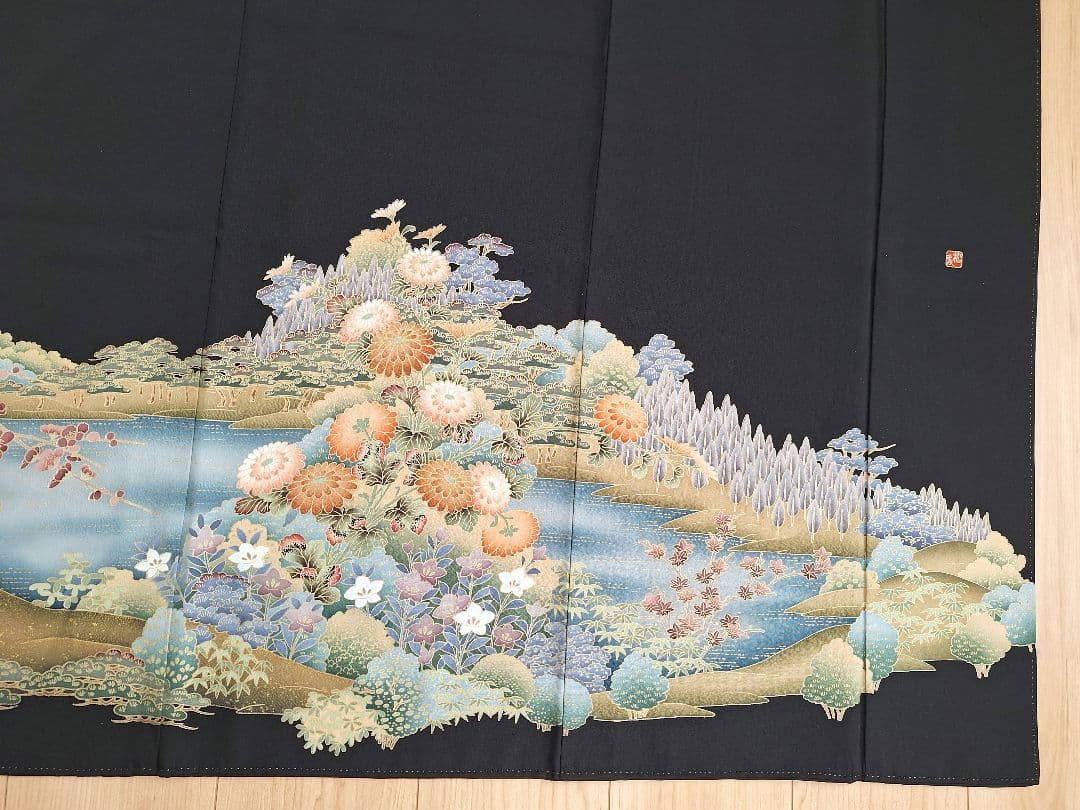 着物リメイクワンピース3682