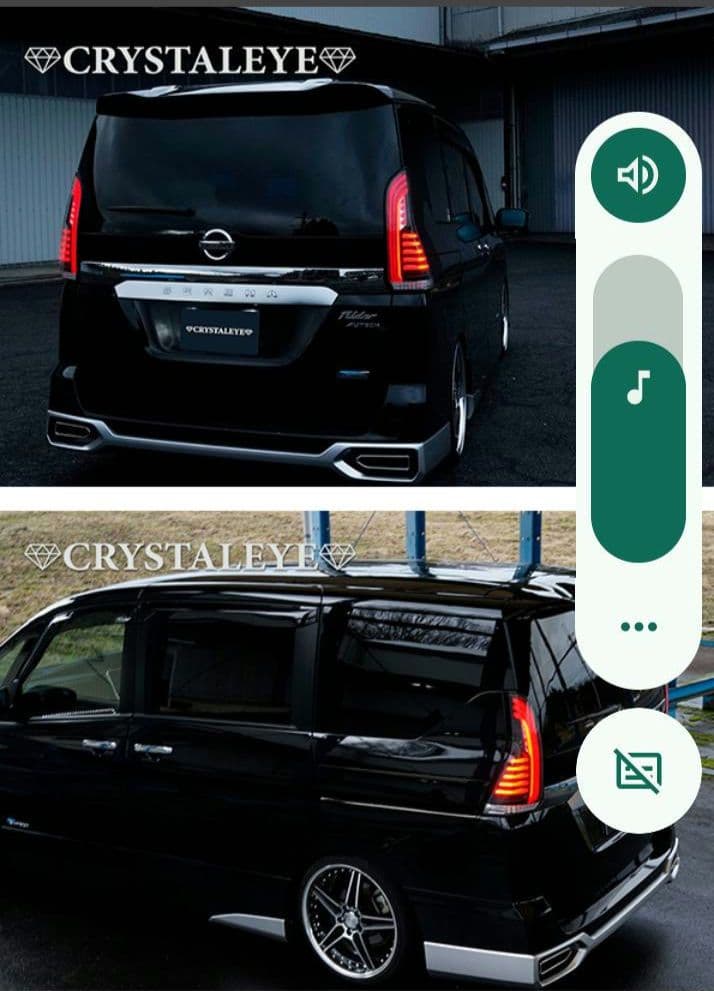 ファイバーLEDテールランプ 日産セレナC27 前期用