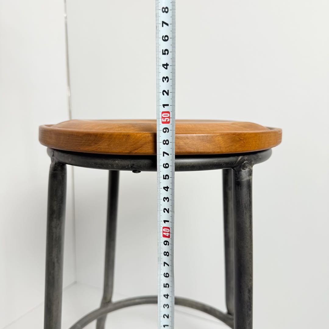 マディ ビンテージ アイアンスツール チェア　アジアン