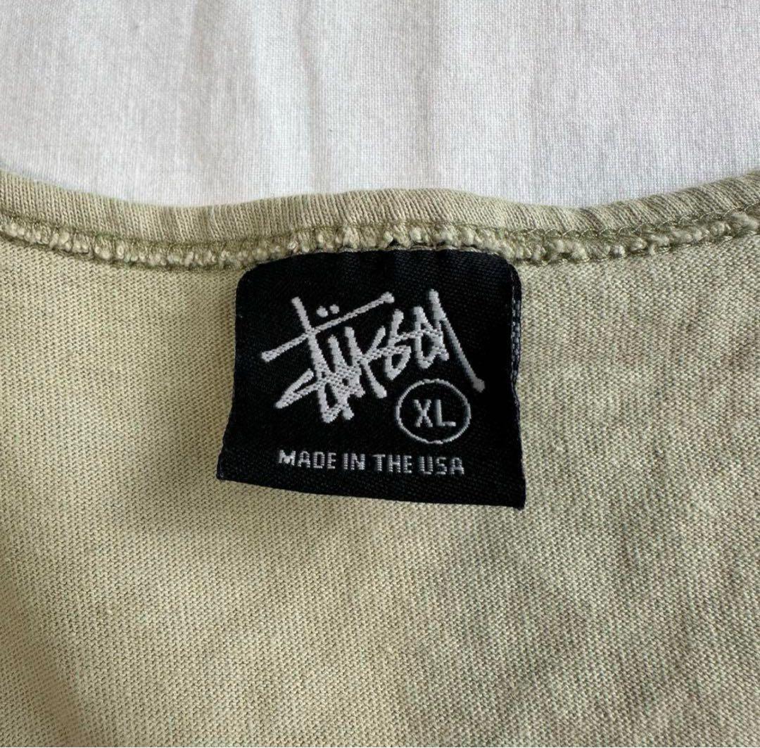 【MADE IN USA】old Stüssy オリーブ タンクトップ XL