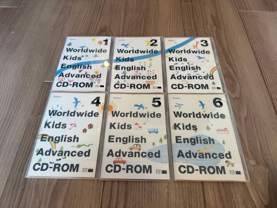 ベネッセ ワールドワイドキッズ DVD、CD、CR-ROMセット