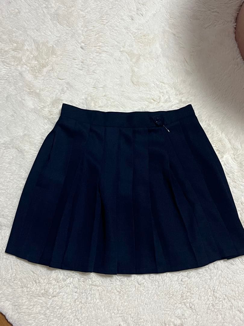 ネイビー プリーツミニスカート コスプレ