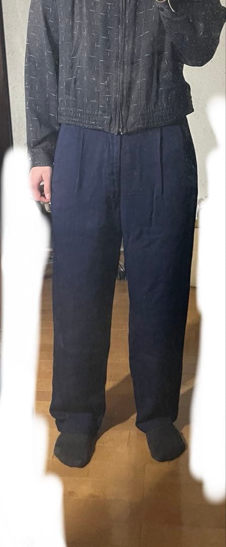 50s レーヨン ギャバジン スラックス ナス紺 ロカビリー ヴィンテージ