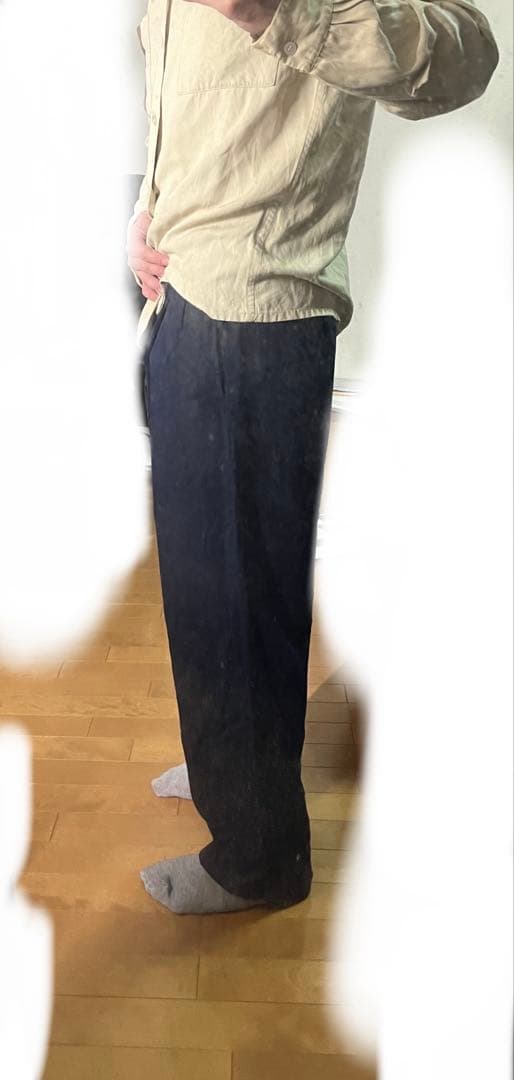 50s レーヨン ギャバジン スラックス ナス紺 ロカビリー ヴィンテージ