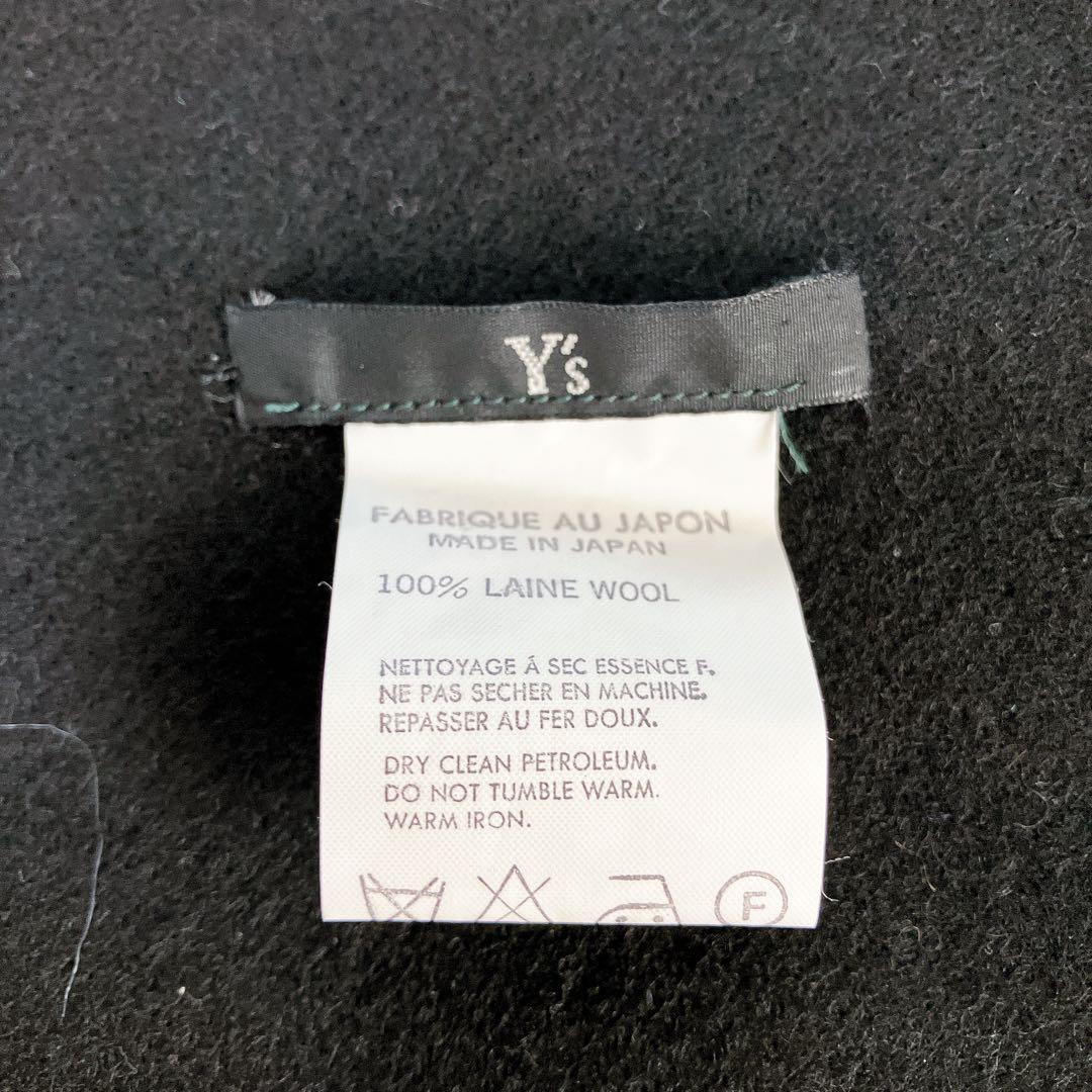 Y's ヨウジヤマモト マフラー　ストール　フリンジ　黒　ウール