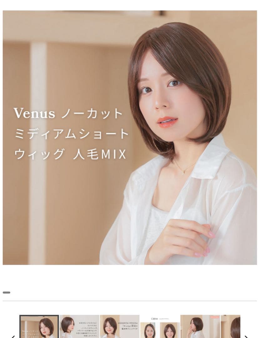 AQUADOLL アクアドール　医療用ウィッグ　人毛MIX