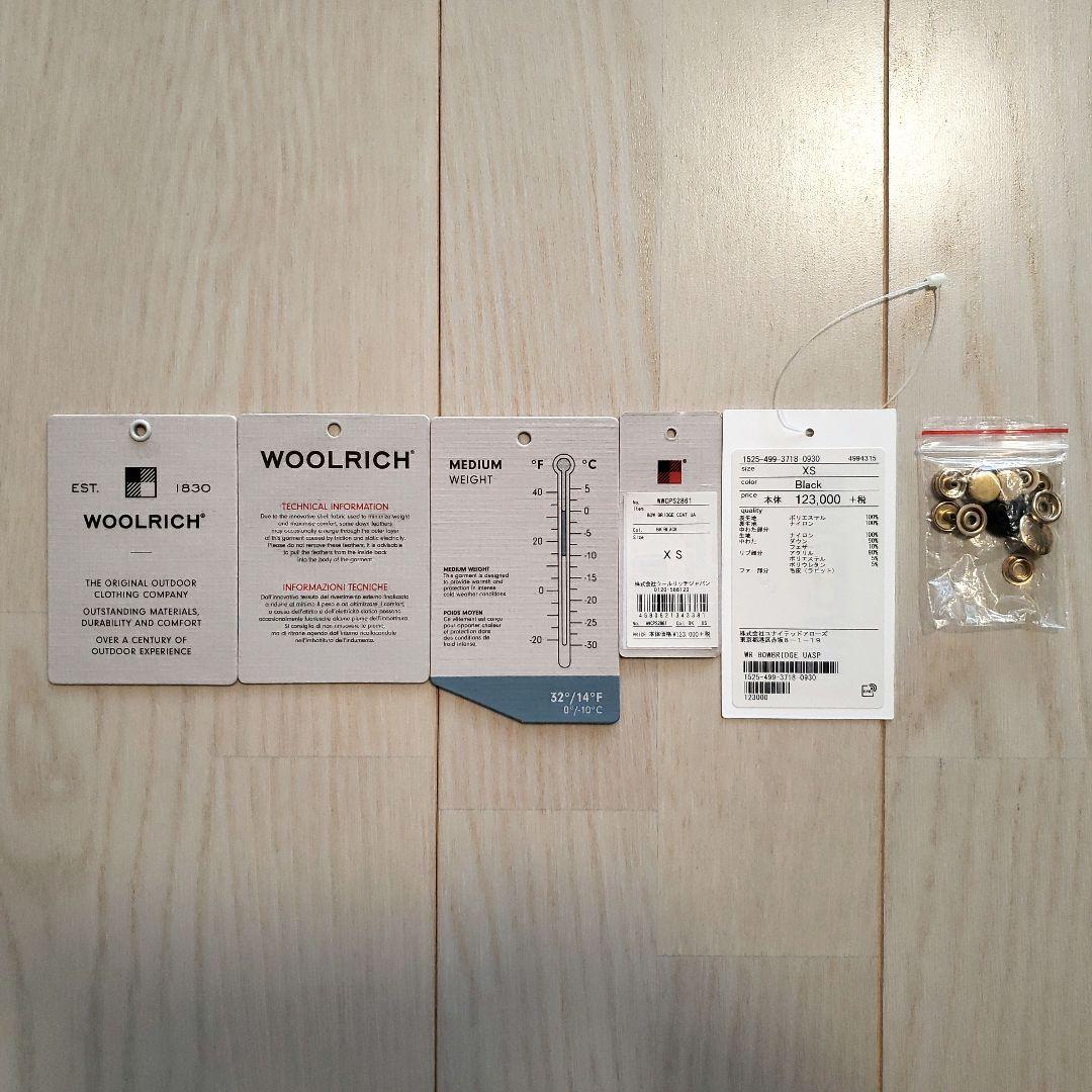 美品 ウールリッチ UNITED ARROWS別注 ボウブリッジ　ブラックXS