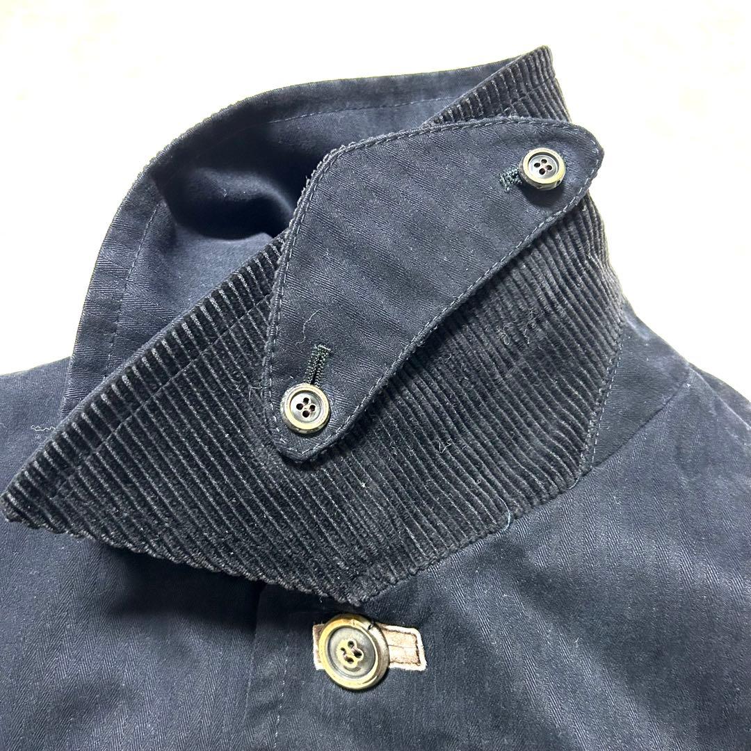 80's Byblos ビブロス　メンズコート　コットンウール　ネイビー　XL