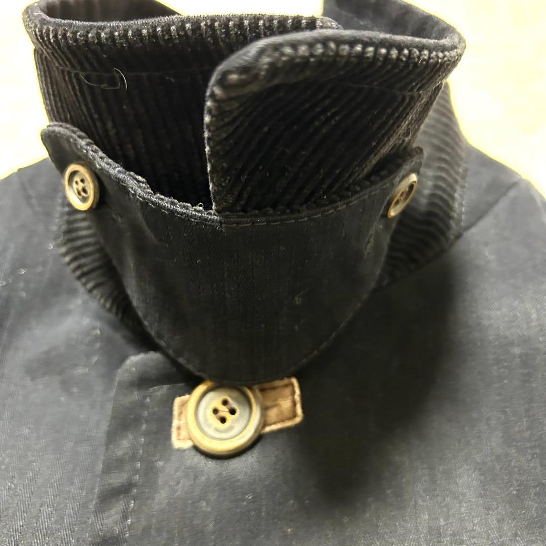 80's Byblos ビブロス　メンズコート　コットンウール　ネイビー　XL