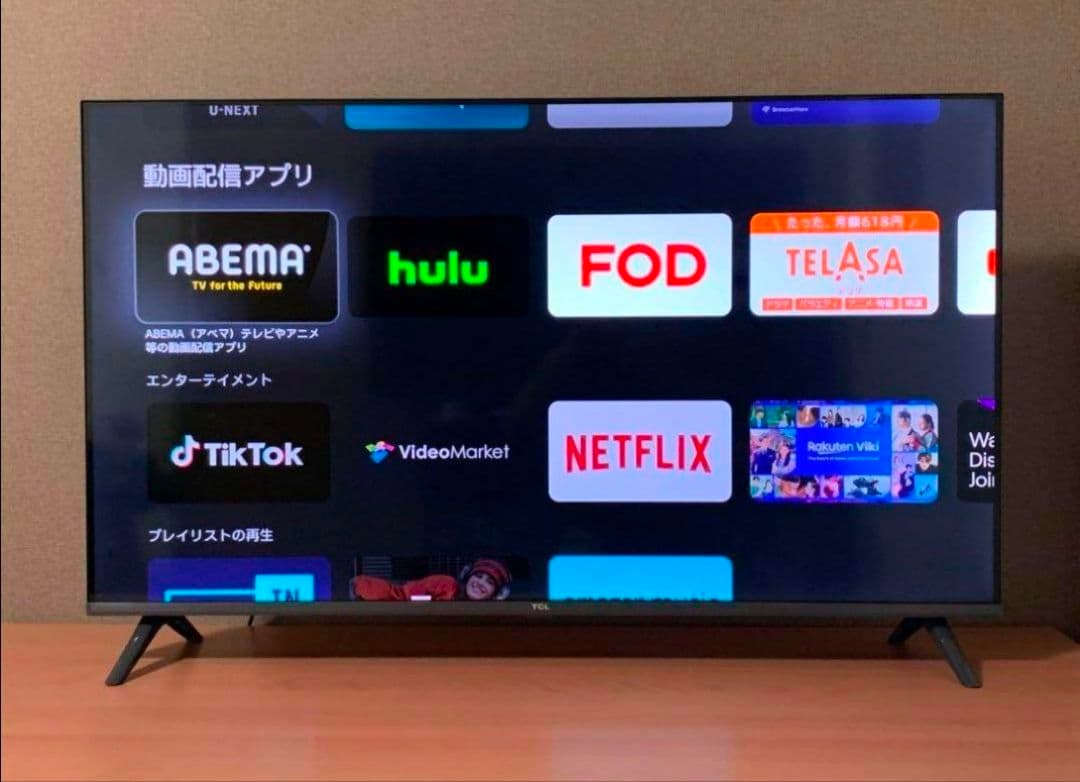 4K スマート液晶テレビ TCL 43型　ネット動画／地上波BSCS✨