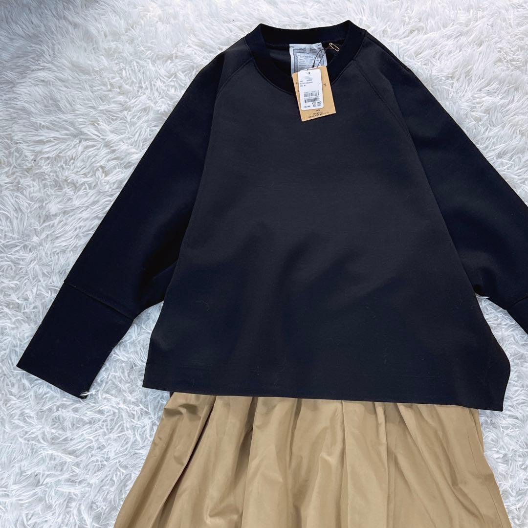 新品 BEARDSLEYダンボール ビック ラグラン スエット 洗える