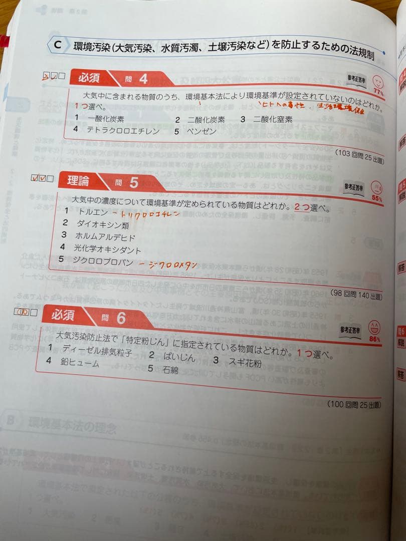 第109回薬剤師国家試験　薬学ゼミナール　青本　青問
