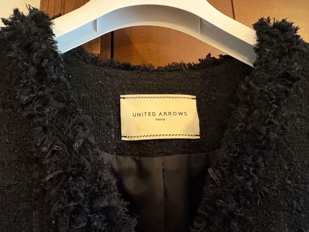 ユナイテッドアローズ ファンシーツイード Ｖネック 36