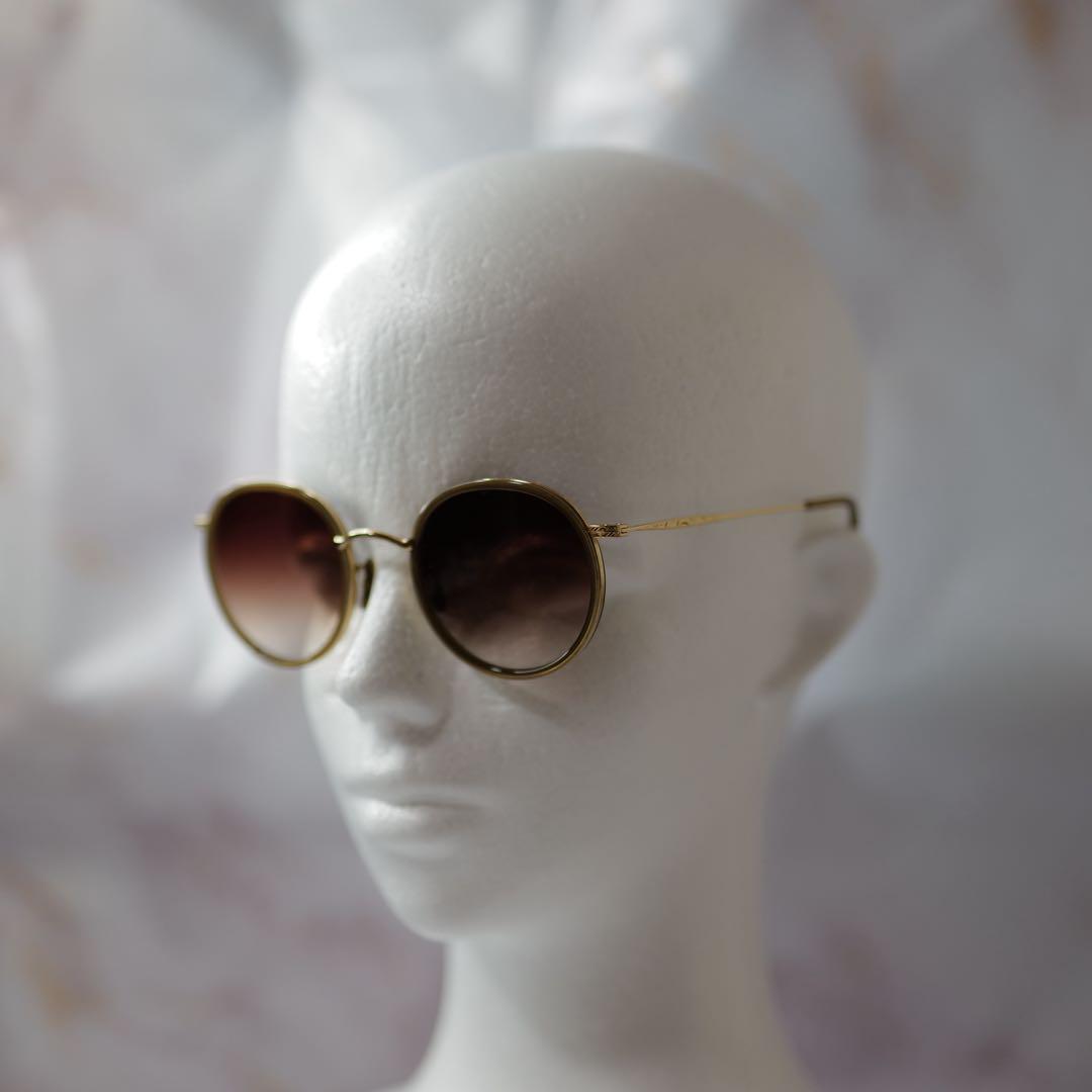 OLIVER PEOPLES ラウンド Y2K サングラス ケース付き レア