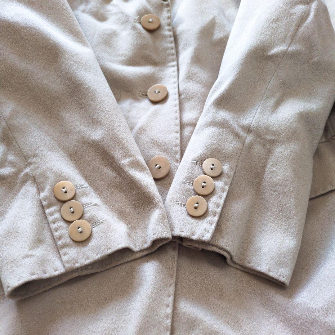 マリナリナルディ　カシミヤ　テーラードジャケット　イタリア製　ベージュ　6159