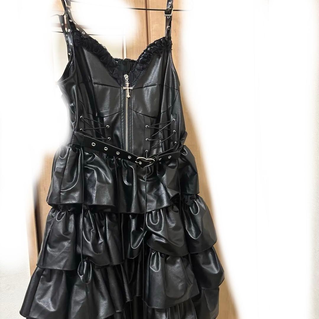ワンピース QOOZA / PERONA FAUX LEATHER DRESS