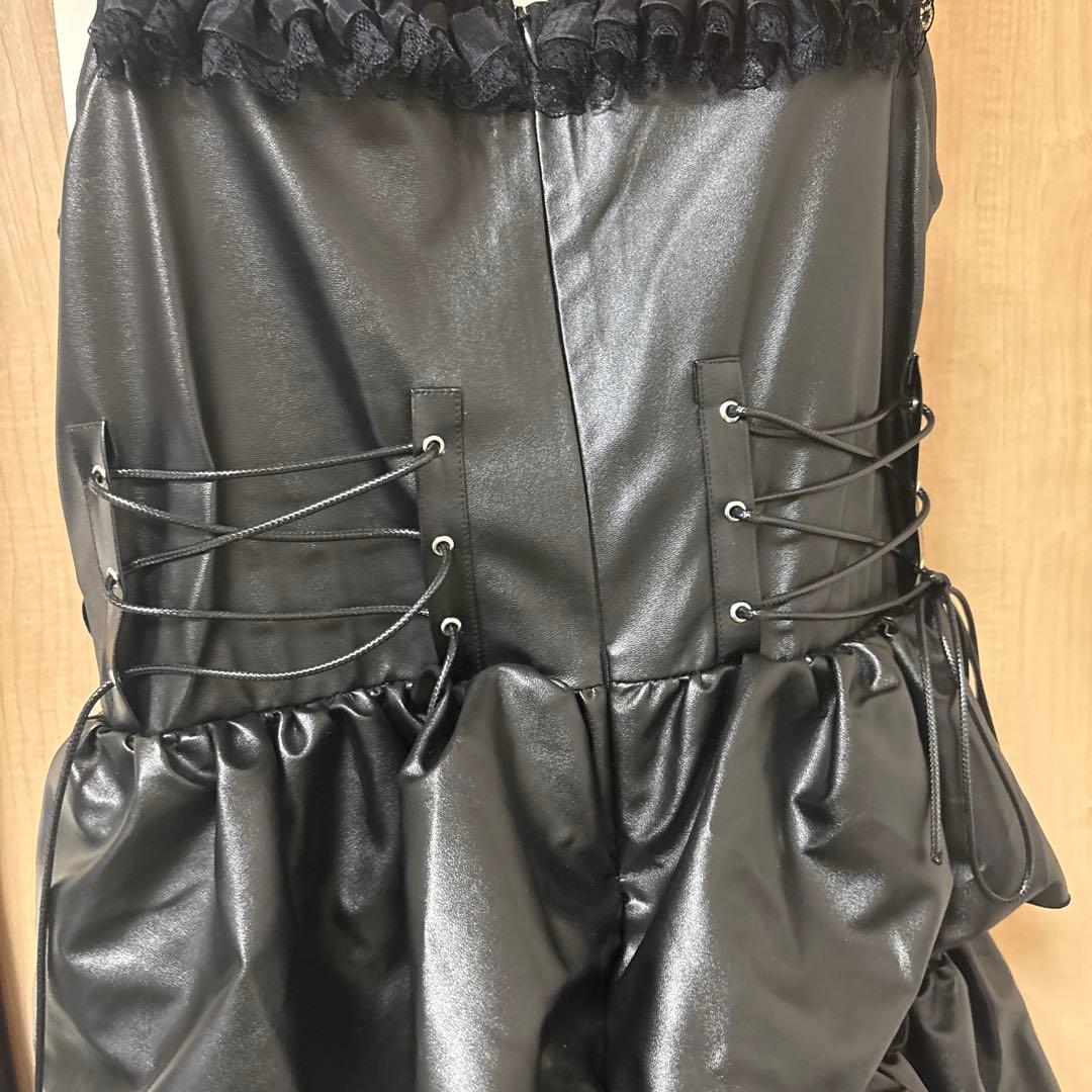 ワンピース QOOZA / PERONA FAUX LEATHER DRESS