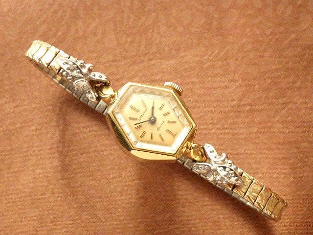 【最終値下】★【1960年代】ウィットナー スイス製 六角フェイス 手巻き腕時計