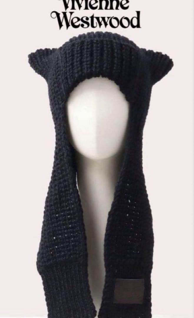 【希少】Vivienne Westwood キャットイヤーフラップニット