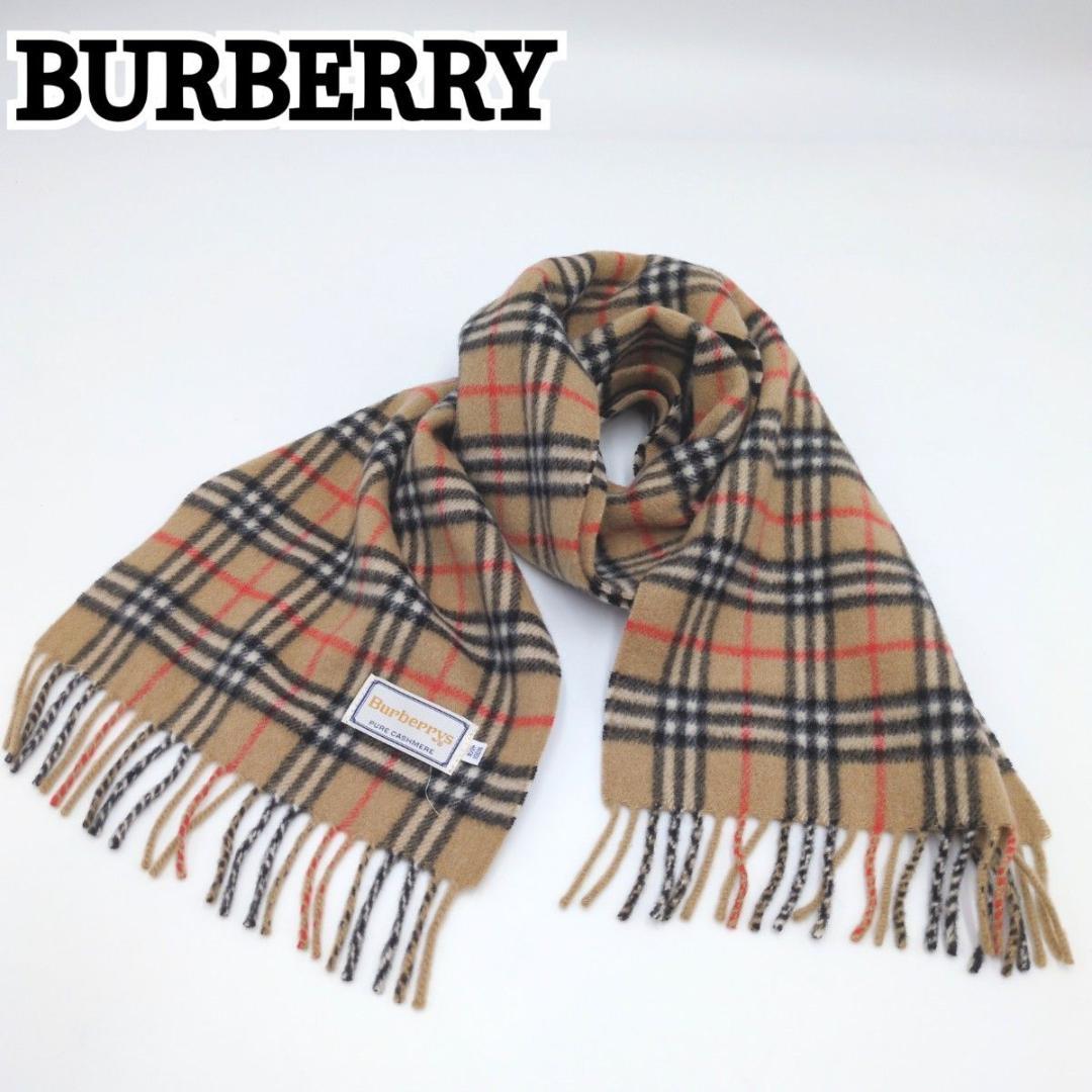 極美品 BURBERRY カシミヤ100 ノバチェック バーバリーズ
