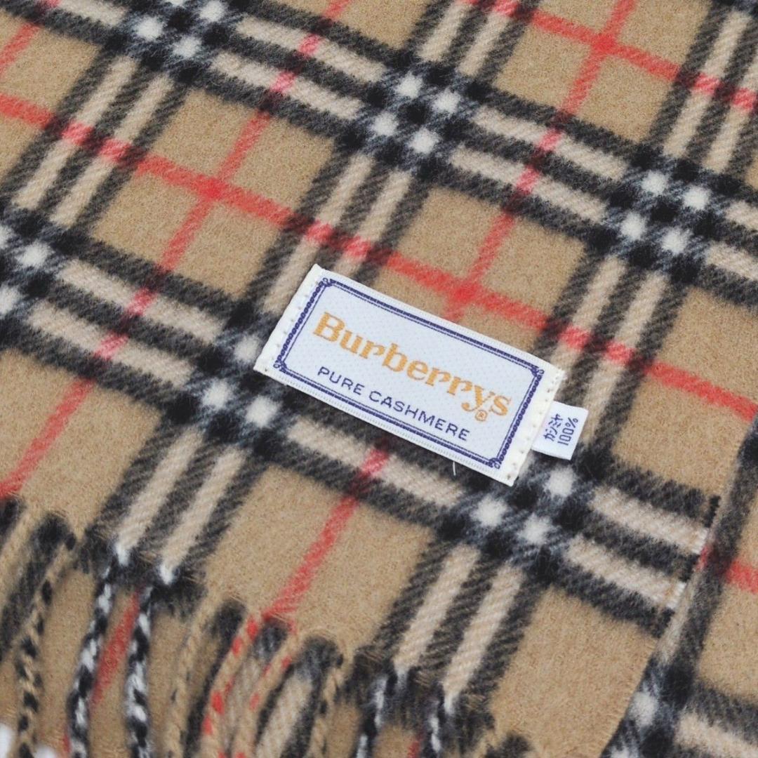 極美品 BURBERRY カシミヤ100 ノバチェック バーバリーズ
