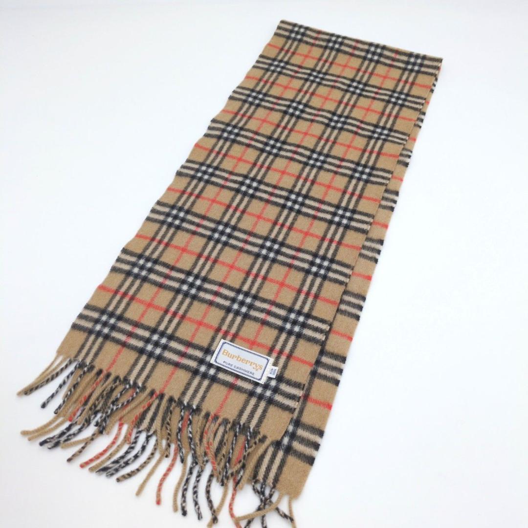 極美品 BURBERRY カシミヤ100 ノバチェック バーバリーズ