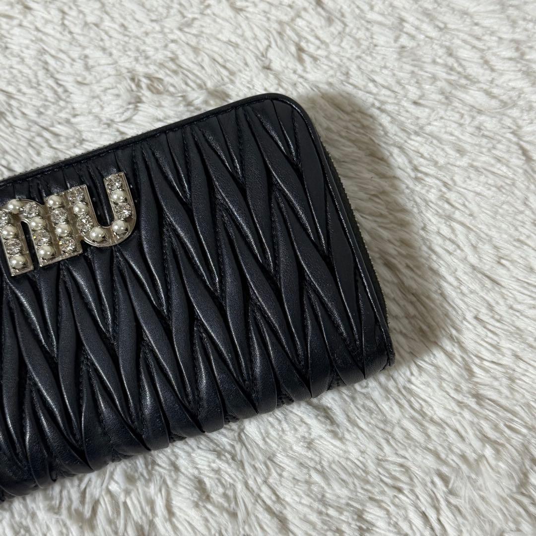 ⭐️未使用級⭐️　MIU MIU ミュウミュウ 長財布 マテラッセ ブラック