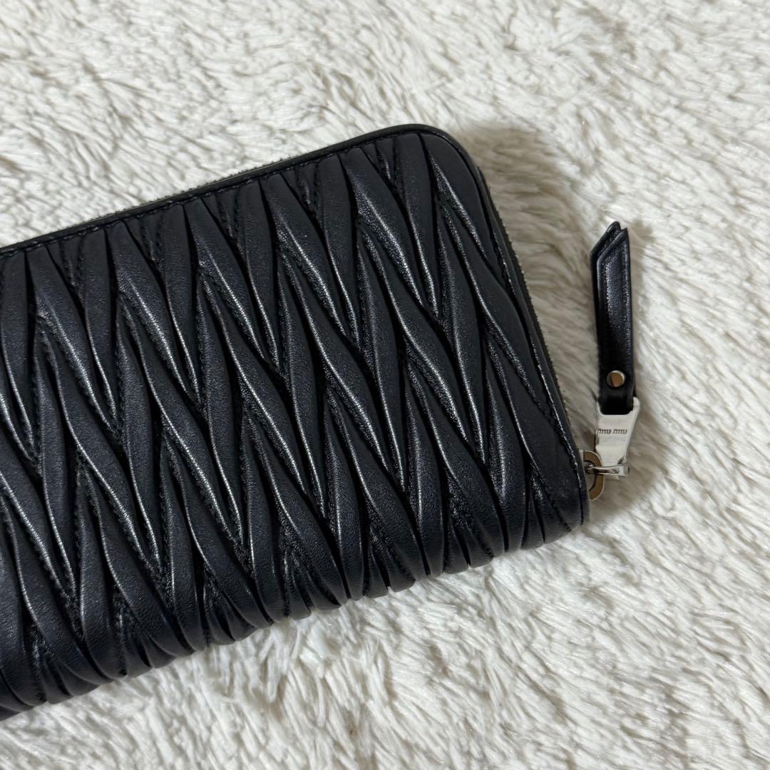 ⭐️未使用級⭐️　MIU MIU ミュウミュウ 長財布 マテラッセ ブラック