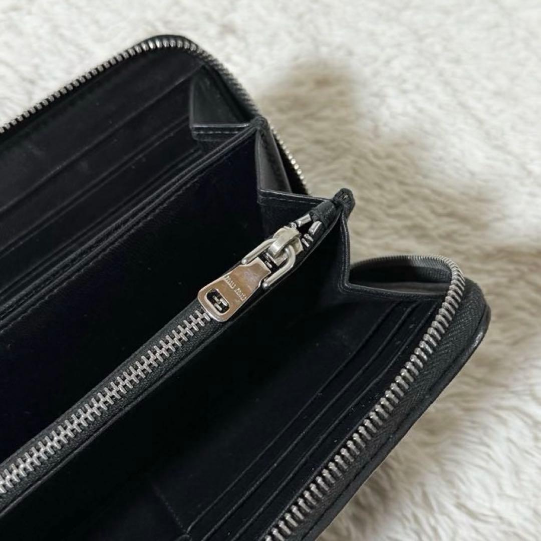 ⭐️未使用級⭐️　MIU MIU ミュウミュウ 長財布 マテラッセ ブラック