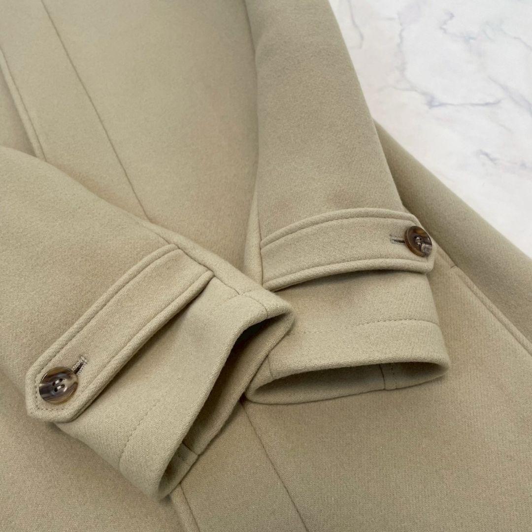 ジュンハシモト スタンドカラーコート 別注 ラッカーニ ベージュ 3/M