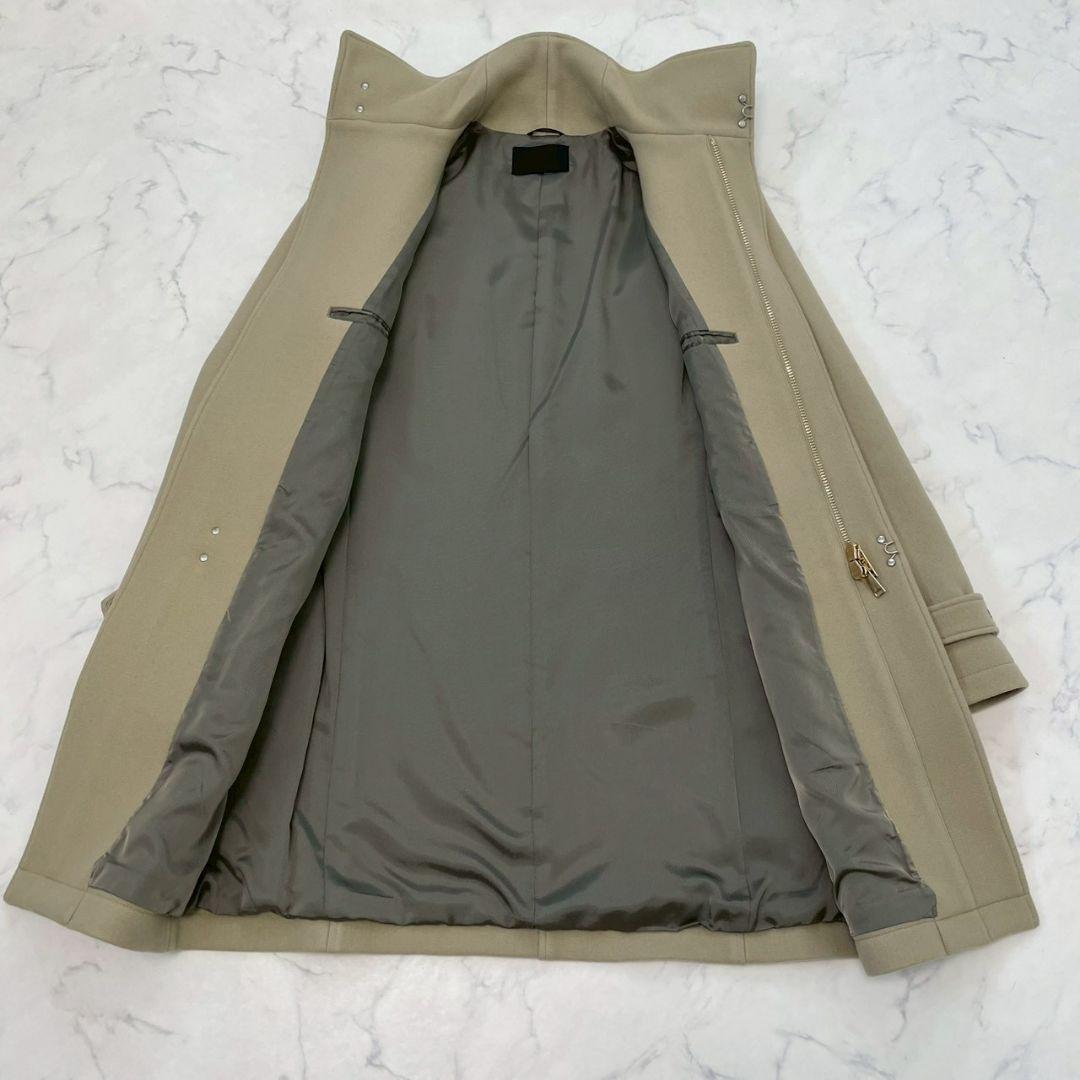 ジュンハシモト スタンドカラーコート 別注 ラッカーニ ベージュ 3/M