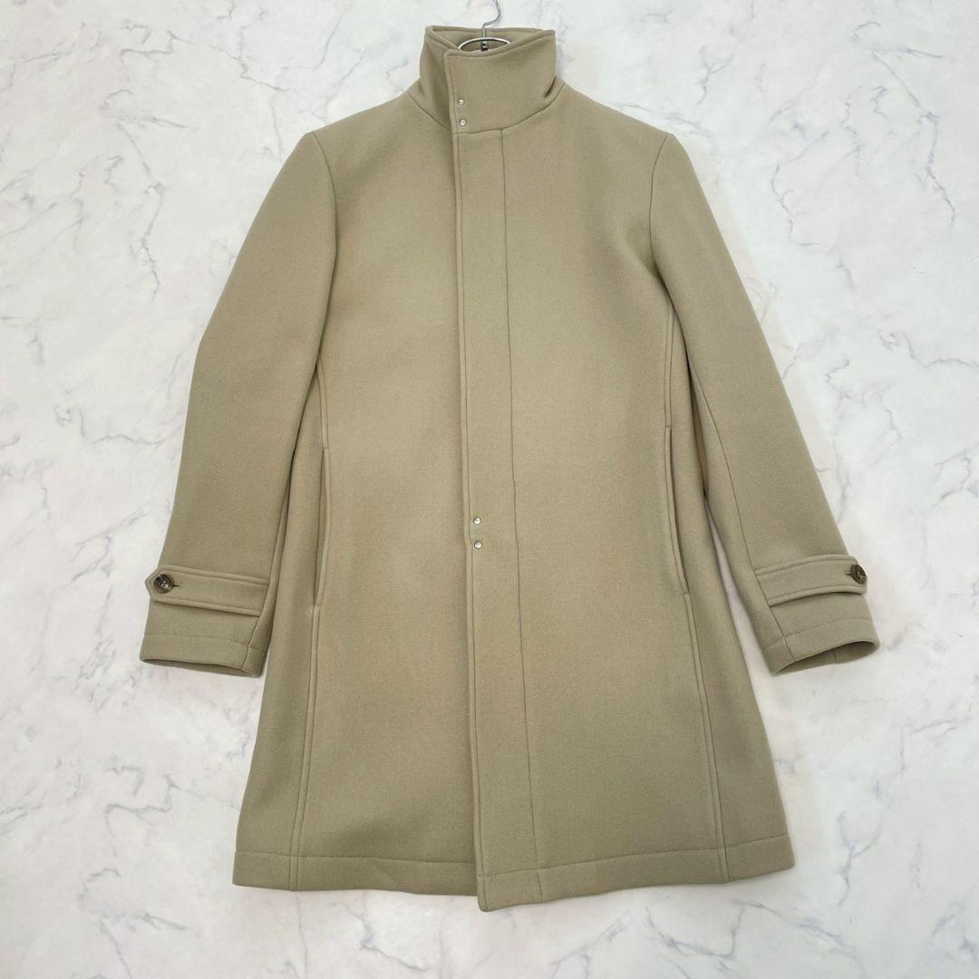 ジュンハシモト スタンドカラーコート 別注 ラッカーニ ベージュ 3/M