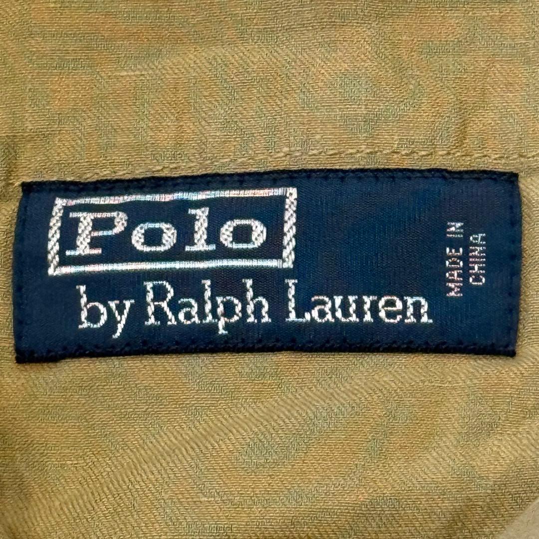 90s【ポロ ラルフローレン】 パラシュート カーゴパンツ リネン 32