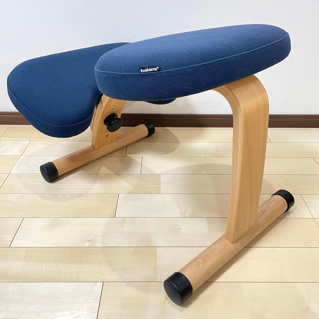 バランスラボ バランスチェア バランスイージー ネイビー ショートフレーム 美品